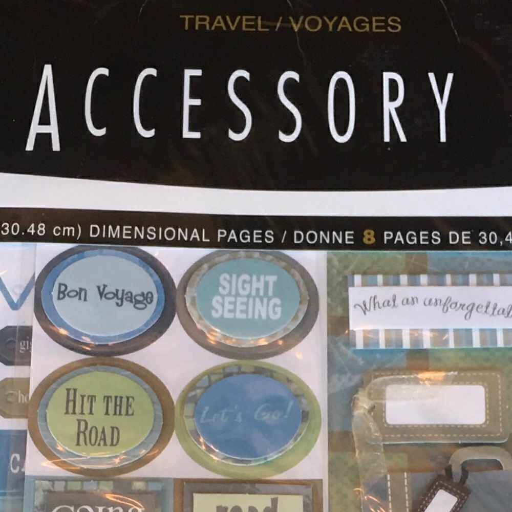 TRAVEL THEMED Dimensional Sticker Scrapbook Kit! - Picture 3 of 8